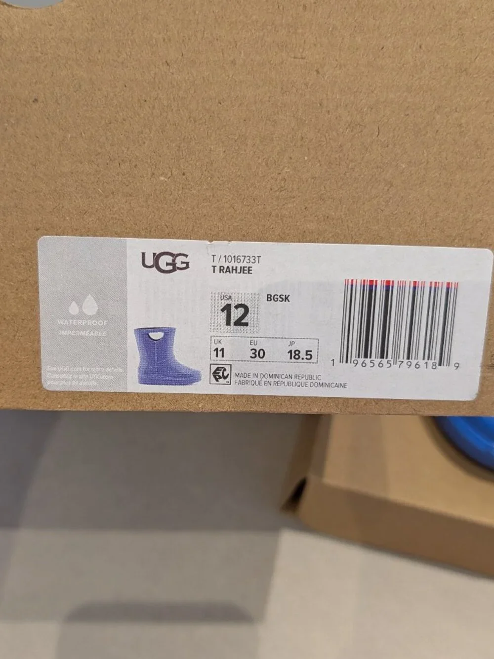 Uggs Rain boots Kids Size 12